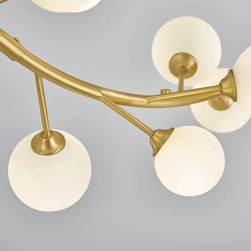 13-Light Gold Tree Branch Pendant Chandelier - Image 5