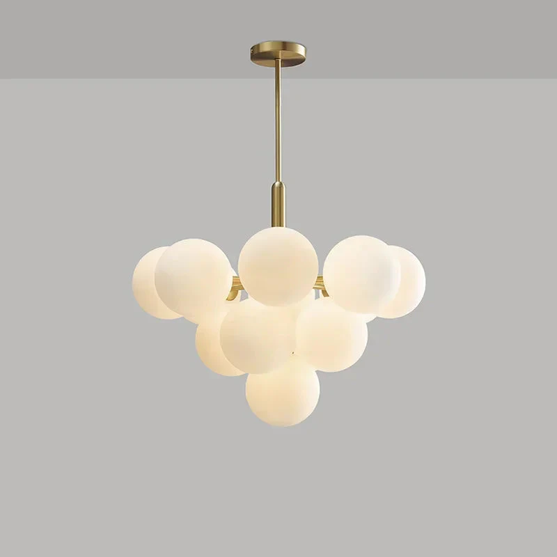 13-Light White Bubble Glass Ceiling Light - Image 2