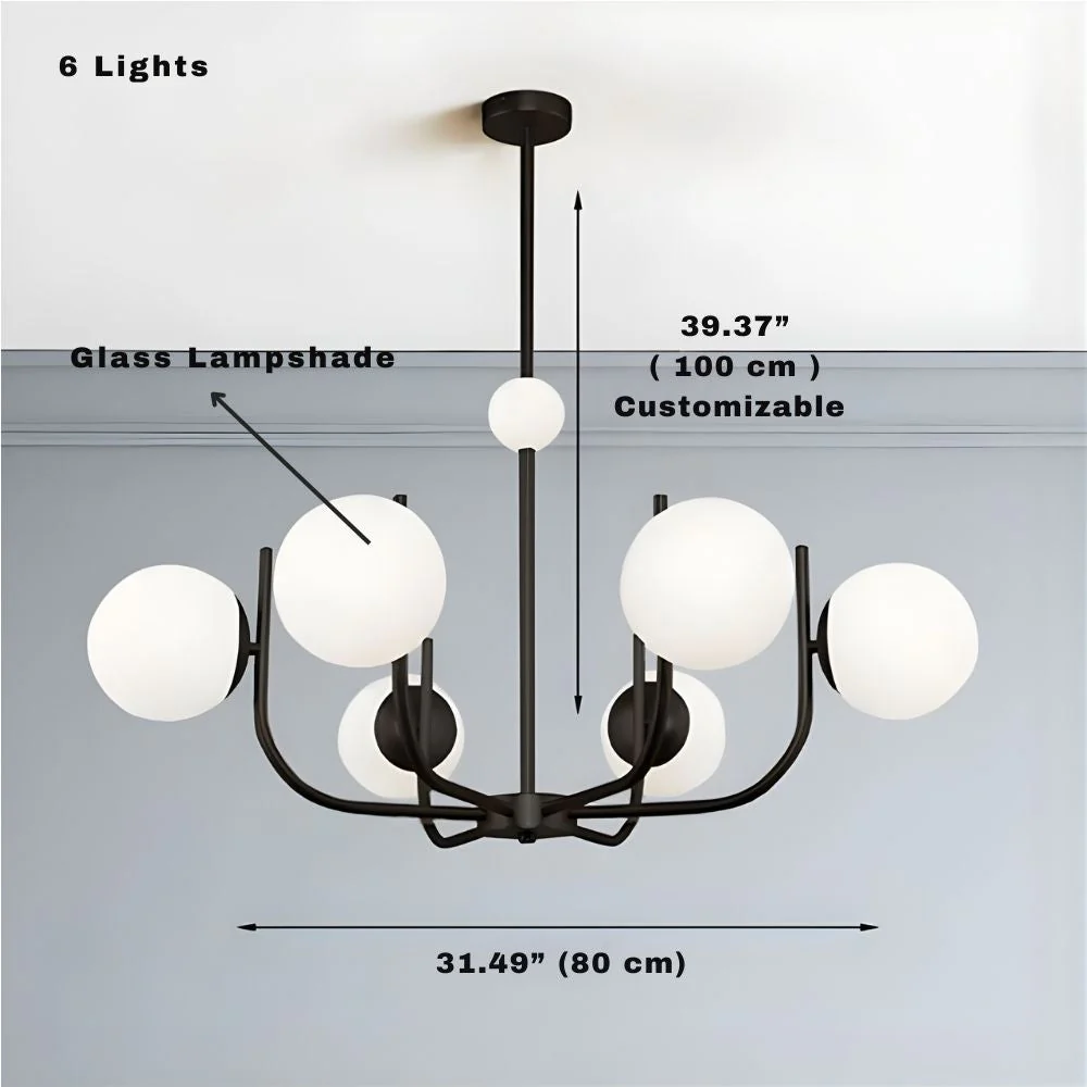 6-8-10 Lights Mid Century Modern Ceiling Light - Image 7