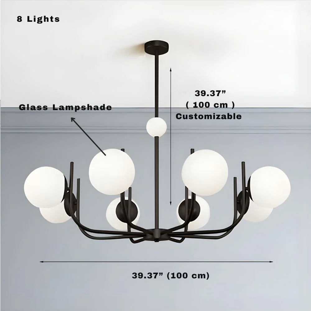 6-8-10 Lights Mid Century Modern Ceiling Light - Image 8