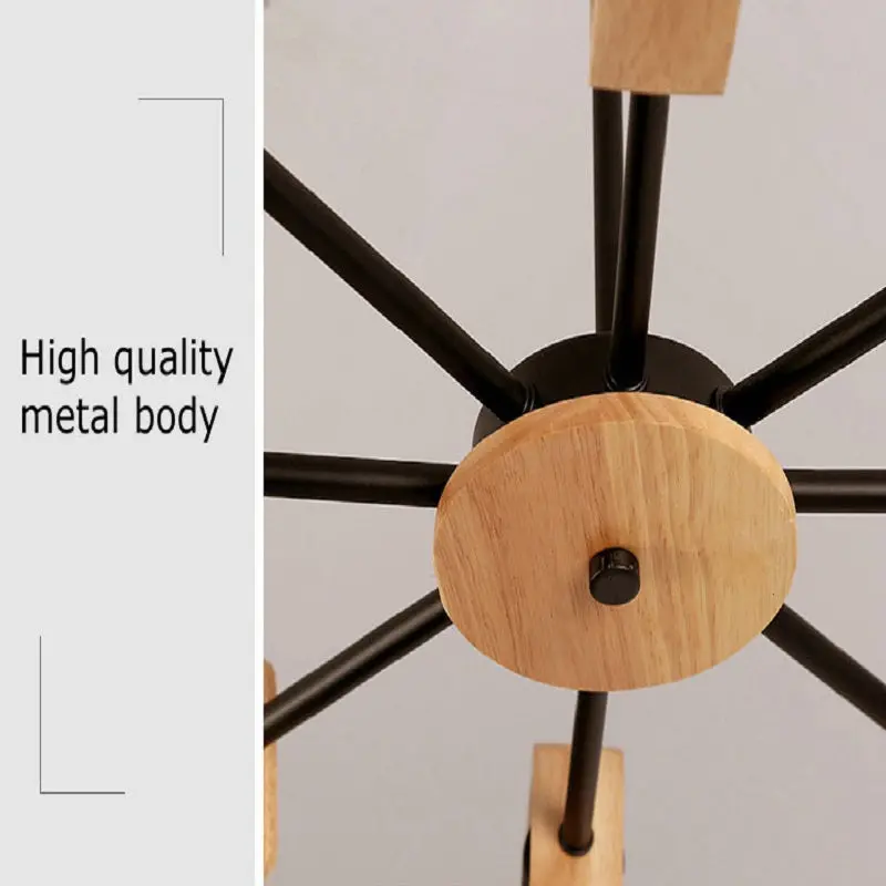 8-Light Sputnik Modern Linear Chandelier - Image 3