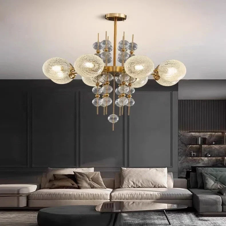 Acrylic and Gold Pendant Light - Ceiling Light