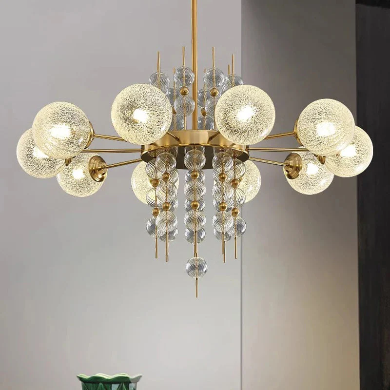 Acrylic and Gold Pendant Light - Ceiling Light - Image 3