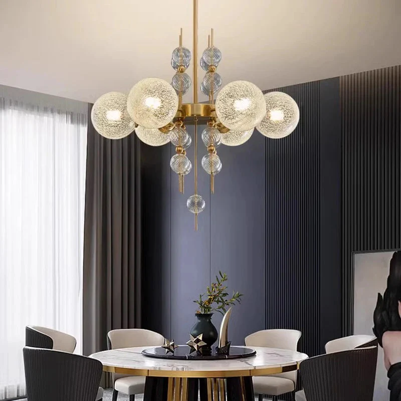 Acrylic and Gold Pendant Light - Ceiling Light - Image 4