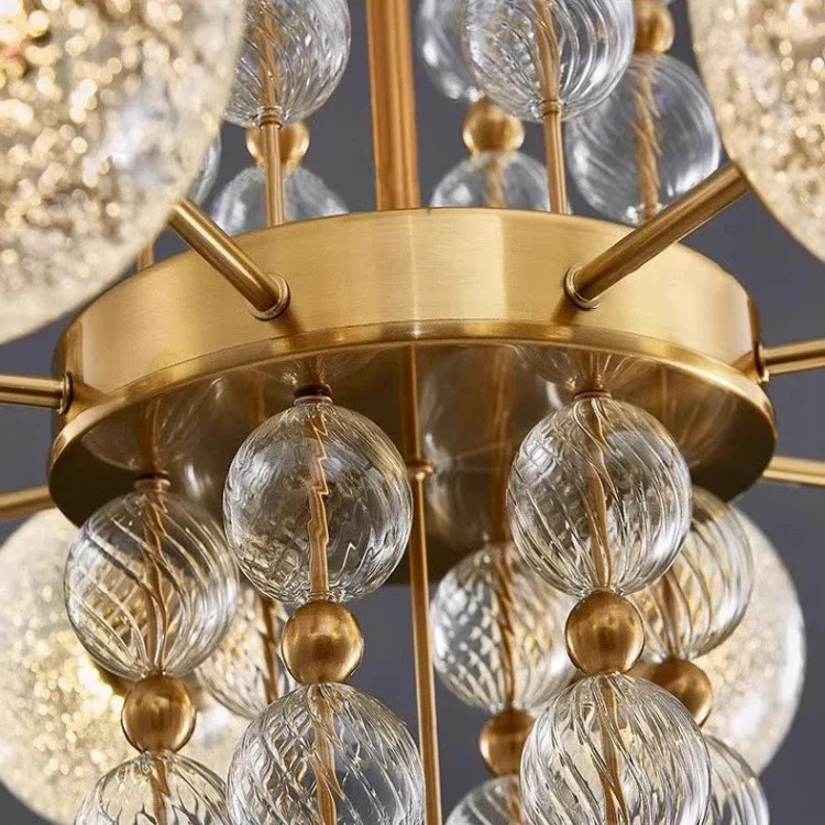 Acrylic and Gold Pendant Light - Ceiling Light - Image 5