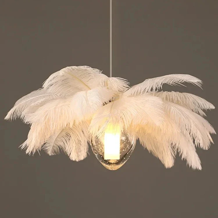 Adel Feather Staircase Lighting Chandelier - Image 4