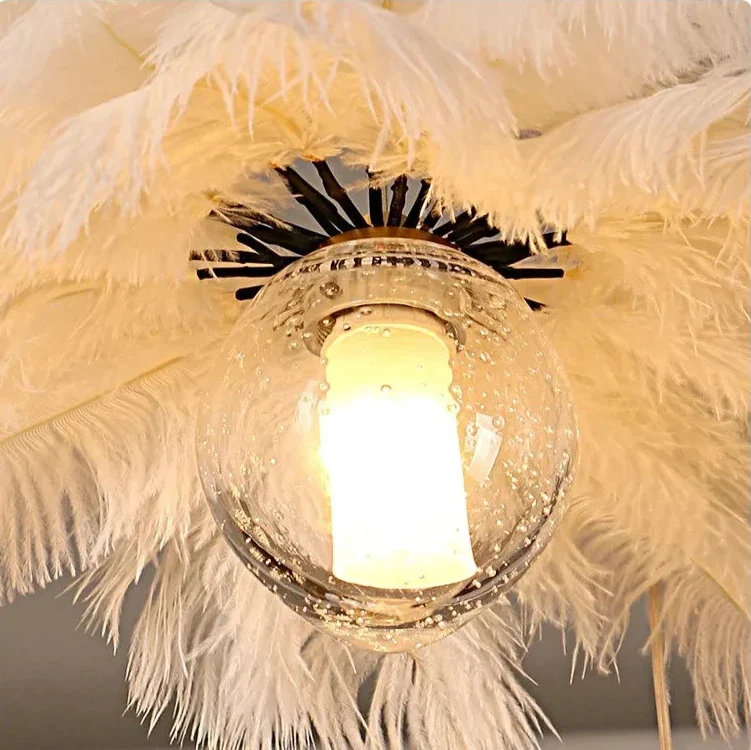 Adel Feather Staircase Lighting Chandelier - Image 6
