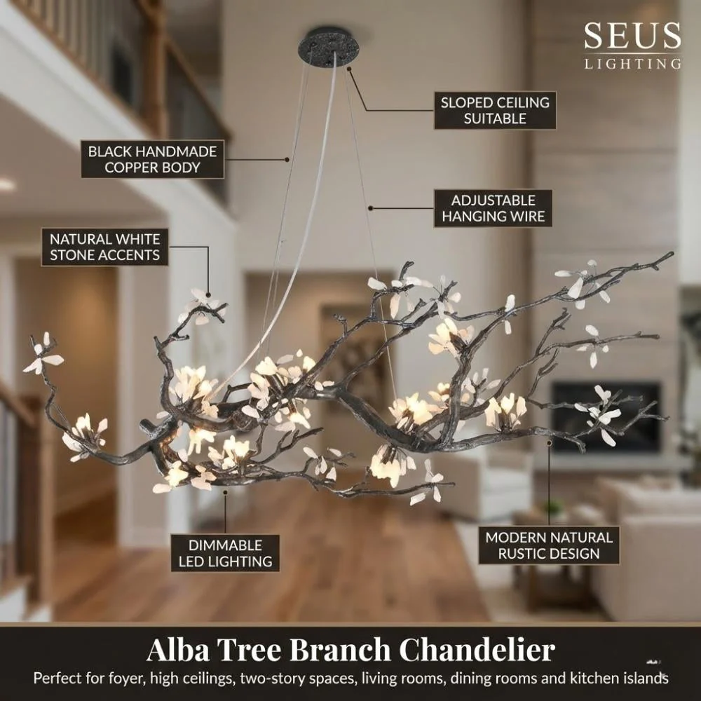 Alba Tree Branch Chandelier - Image 8