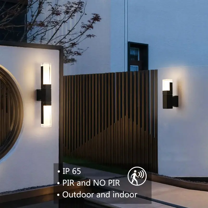 Aluminum Motion Sensor Outdoor Wall Sconce Light - Image 4