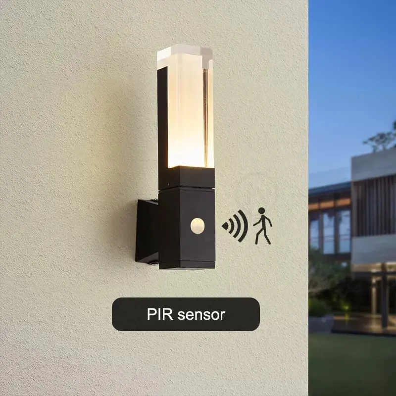 Aluminum Motion Sensor Outdoor Wall Sconce Light - Image 5