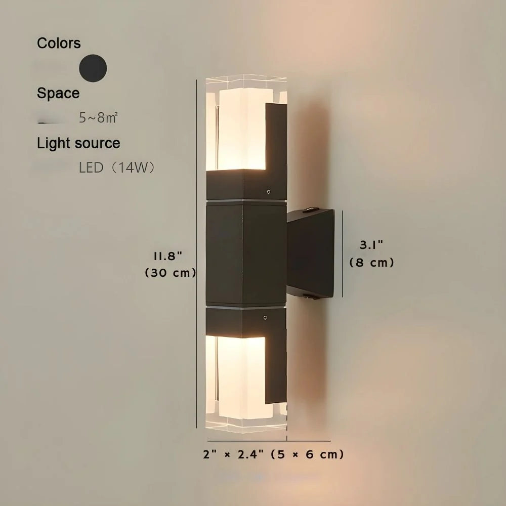 Aluminum Motion Sensor Outdoor Wall Sconce Light - Image 6