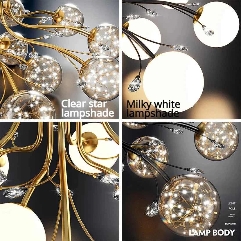 Anya Modern Bubble Glass Flush Mount Light - Image 4