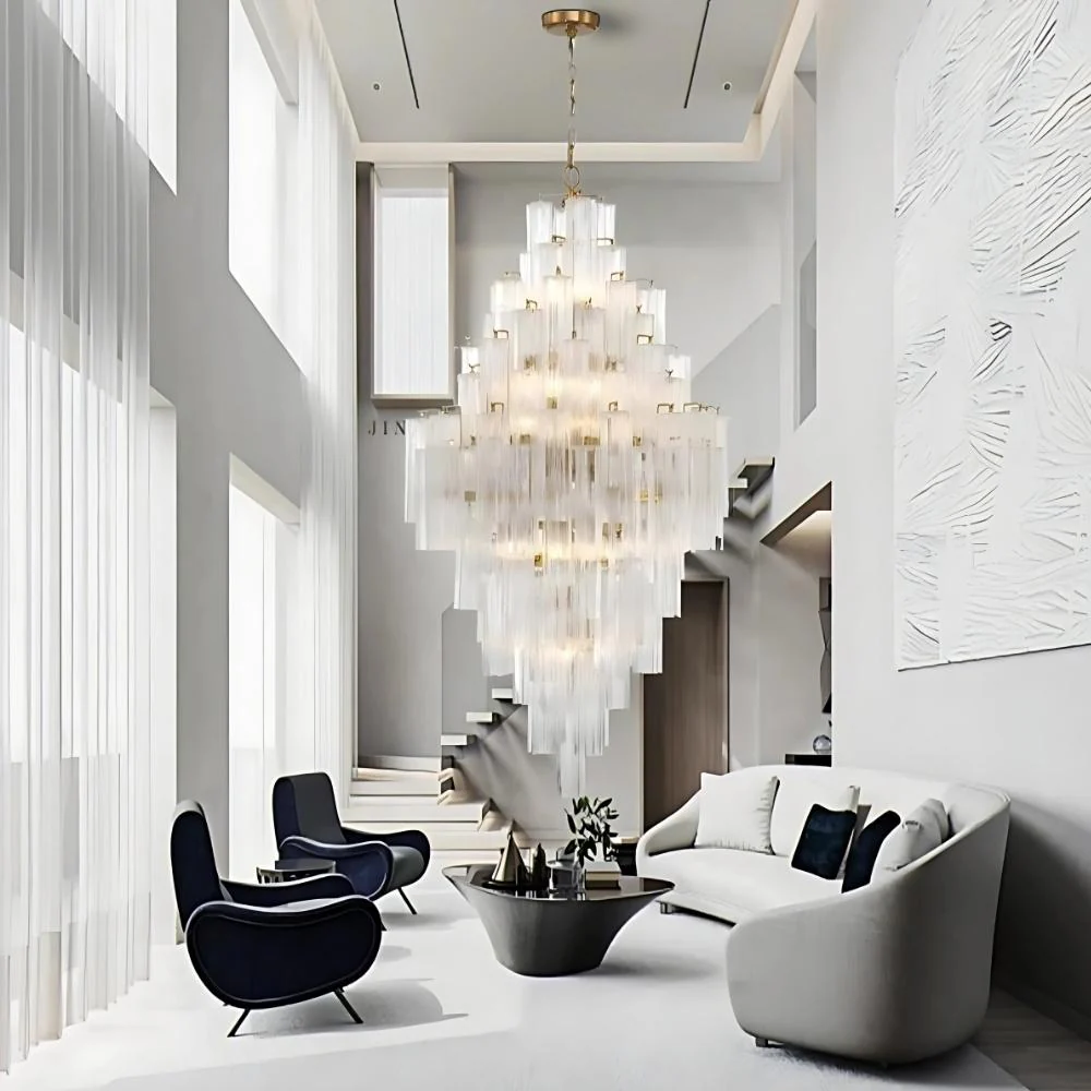 Arcdeco Large Glass Chandelier - Image 5