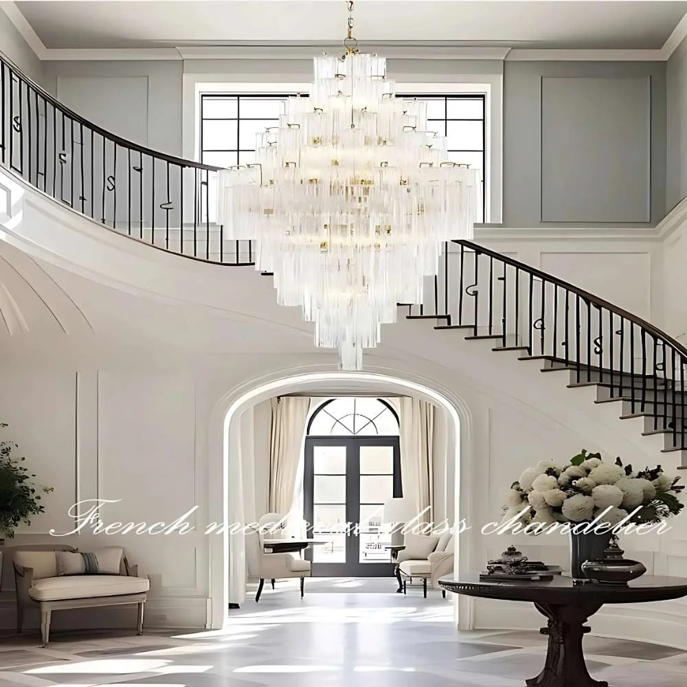 Arcdeco Large Glass Chandelier - Image 6