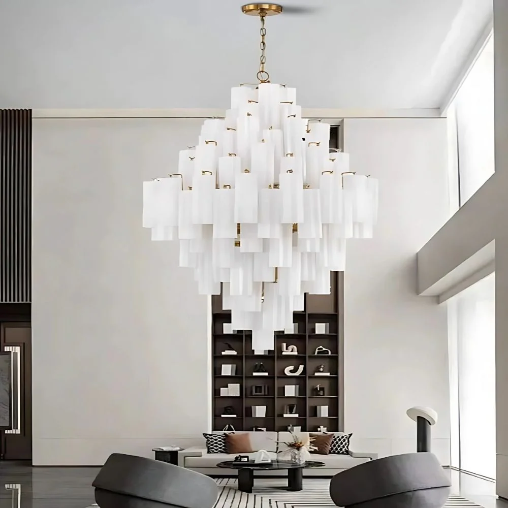 Arcdeco Large Glass Chandelier - Image 7