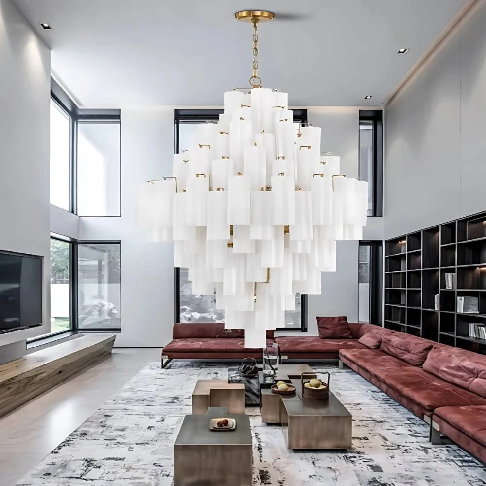 Arcdeco Large Glass Chandelier - Image 8