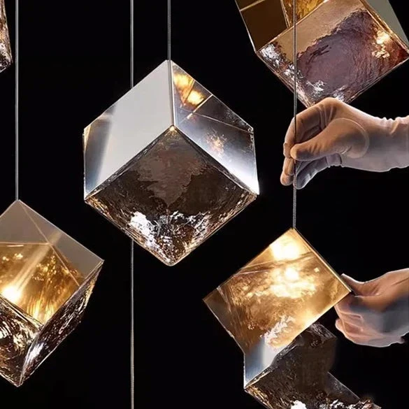 Aren Cube Large Pendant Light For High Ceilings - Image 11