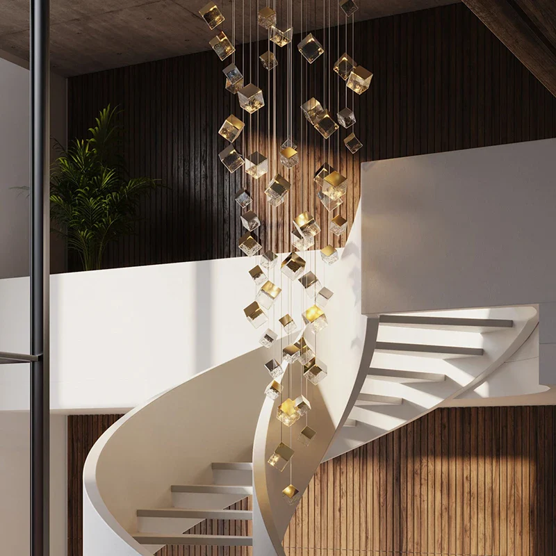 Aren Cube Large Pendant Light For High Ceilings - Image 5