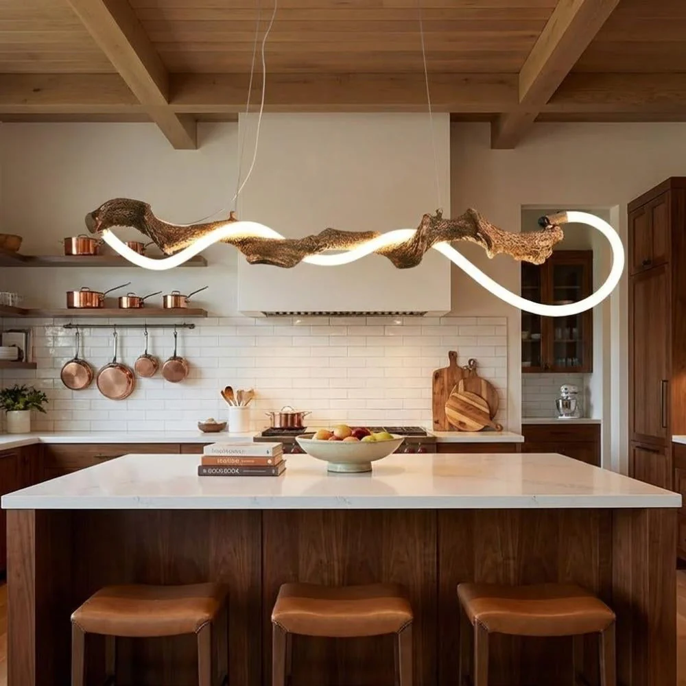 Aris Farmhouse Linear Chandelier