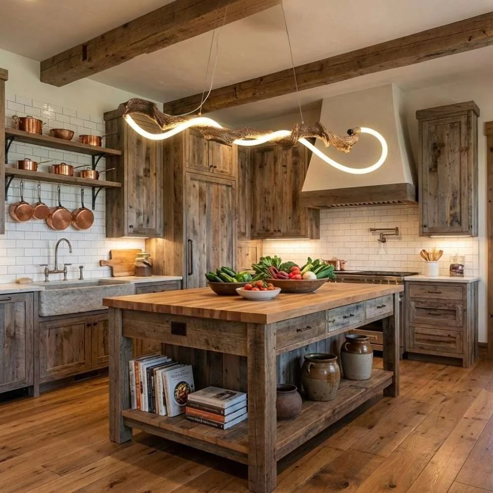 Aris Farmhouse Linear Chandelier - Image 3