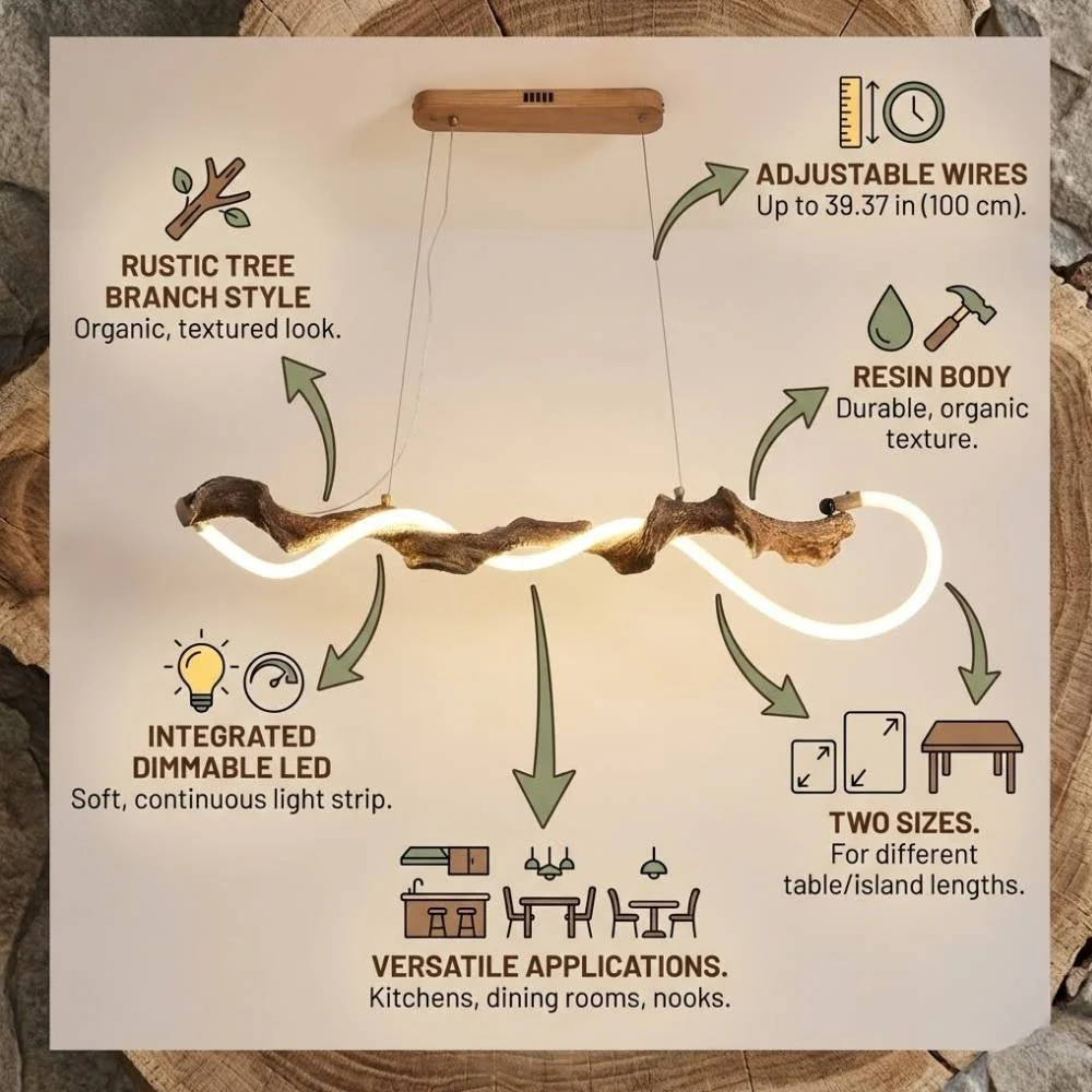 Aris Farmhouse Linear Chandelier - Image 5