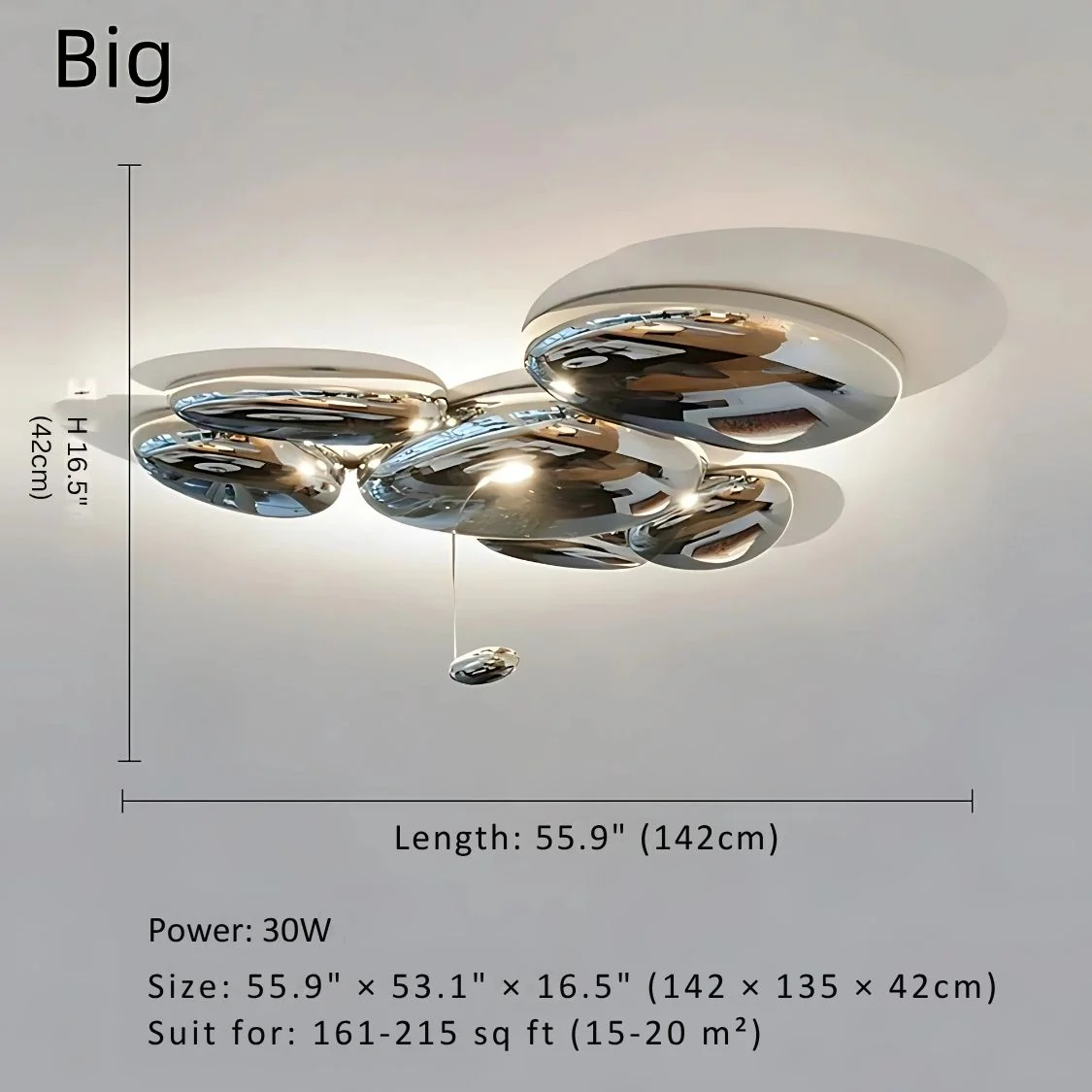 Art Deco Ceiling Light Flush Mount - Image 11