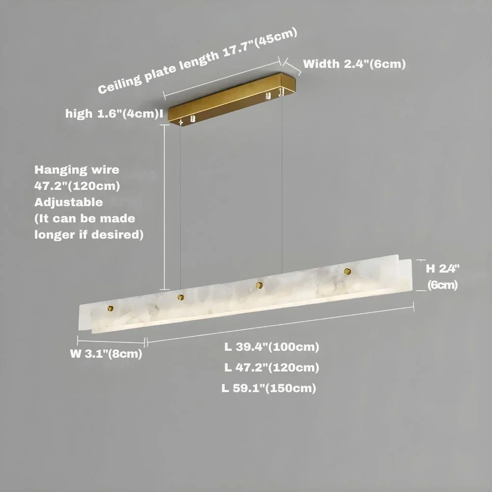 Asna Modern Rectangular Chandelier - Image 7