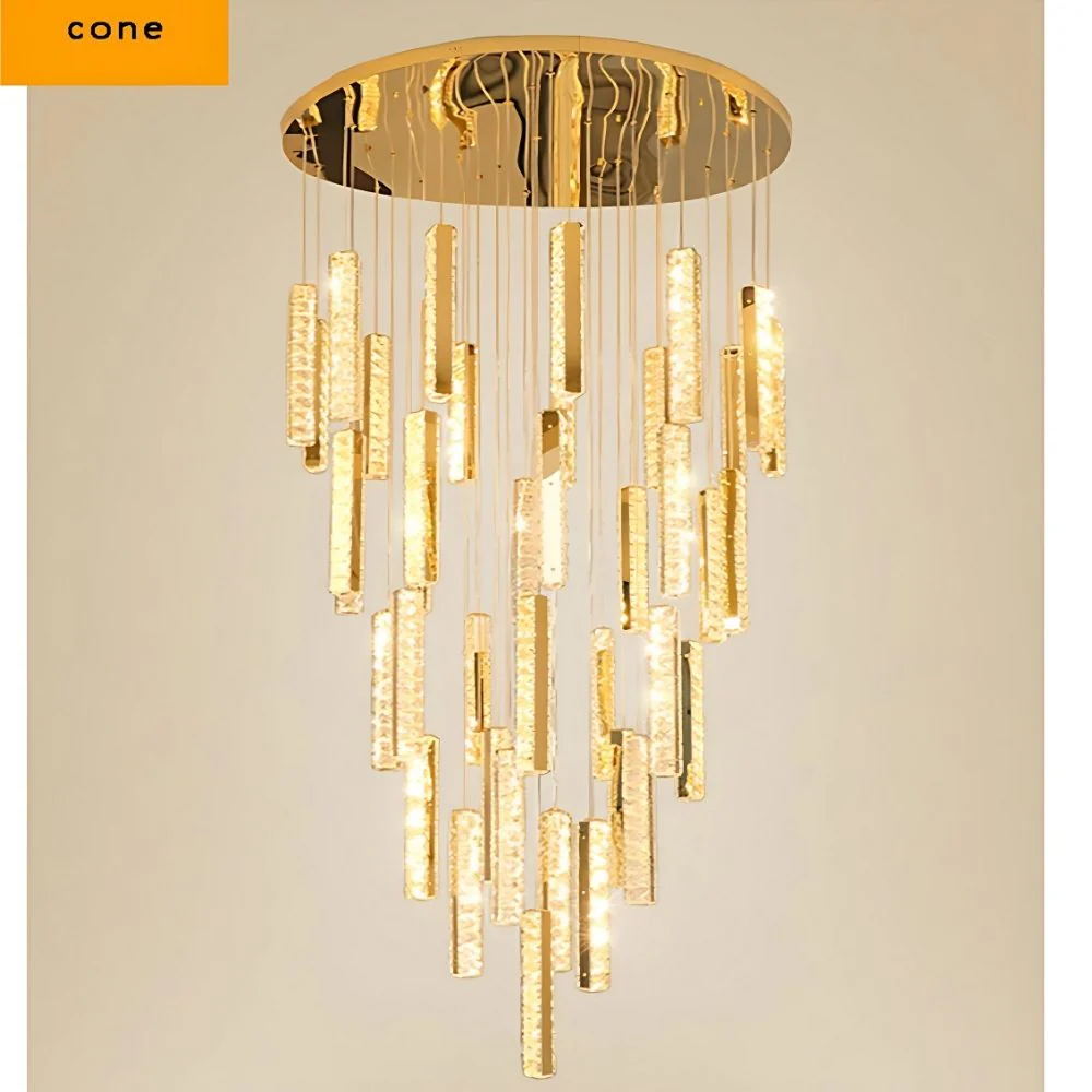 Aten Crystal Staircase Chandelier - Image 13