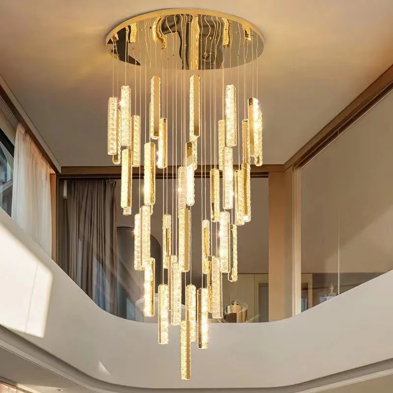 Aten Crystal Staircase Chandelier - Image 4