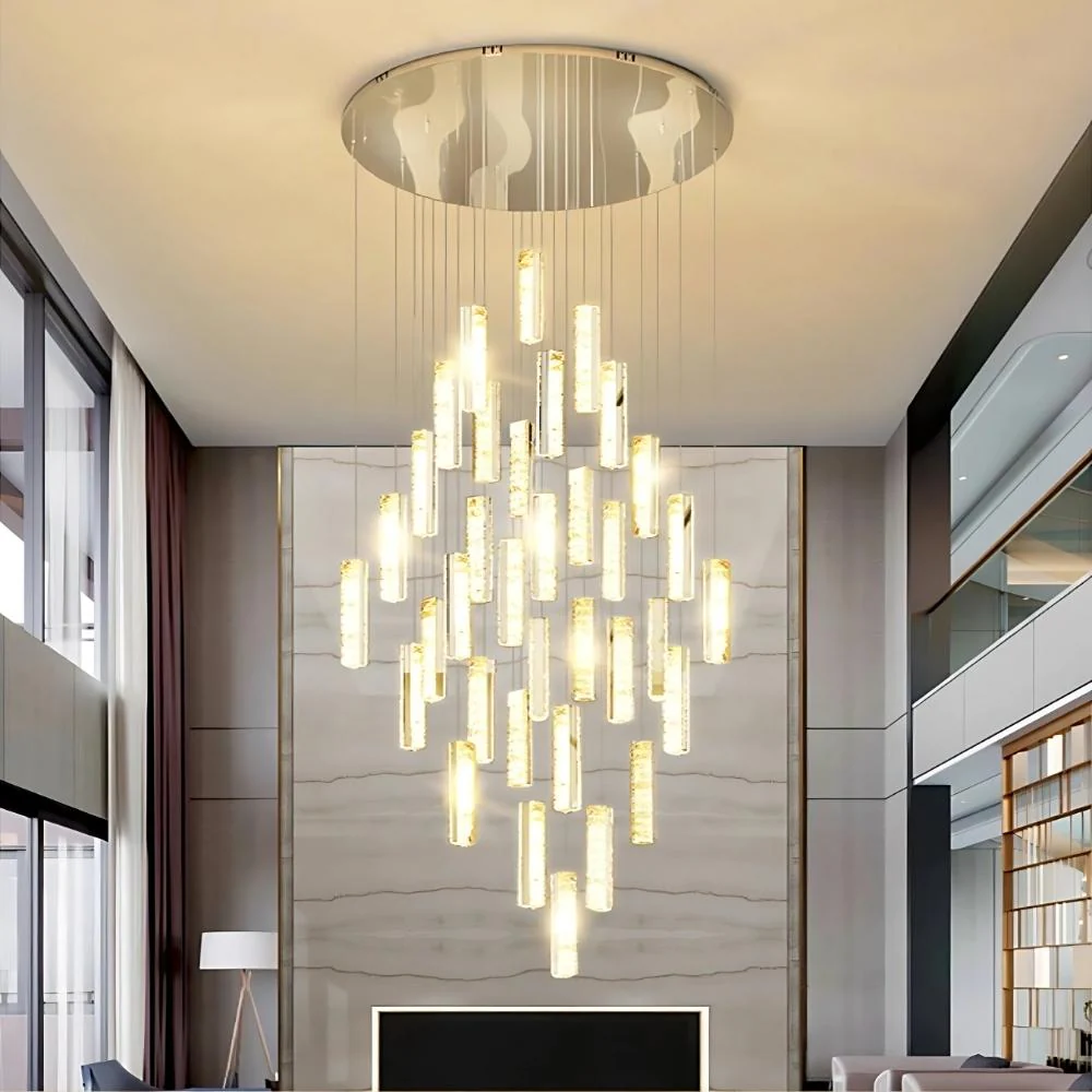 Aten Crystal Staircase Chandelier - Image 5