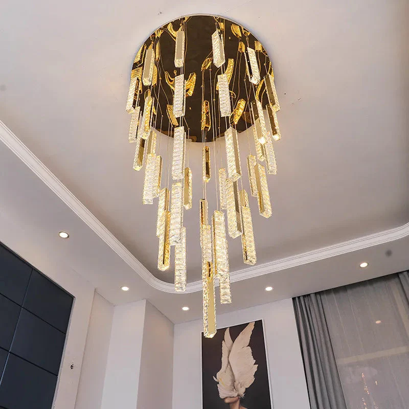 Aten Crystal Staircase Chandelier - Image 6