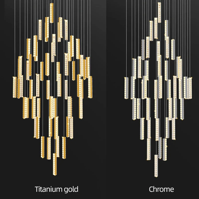 Aten Crystal Staircase Chandelier - Image 8