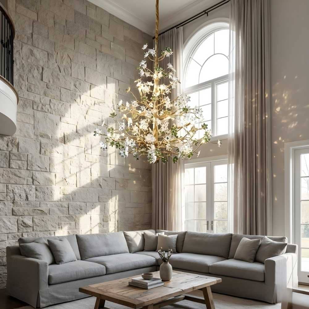 Auric Antique Vintage Brass Crystal Chandelier - Image 2