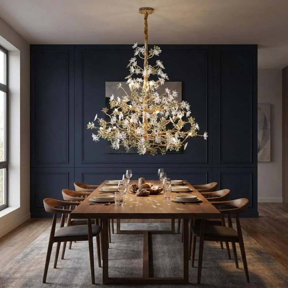 Auric Antique Vintage Brass Crystal Chandelier - Image 3