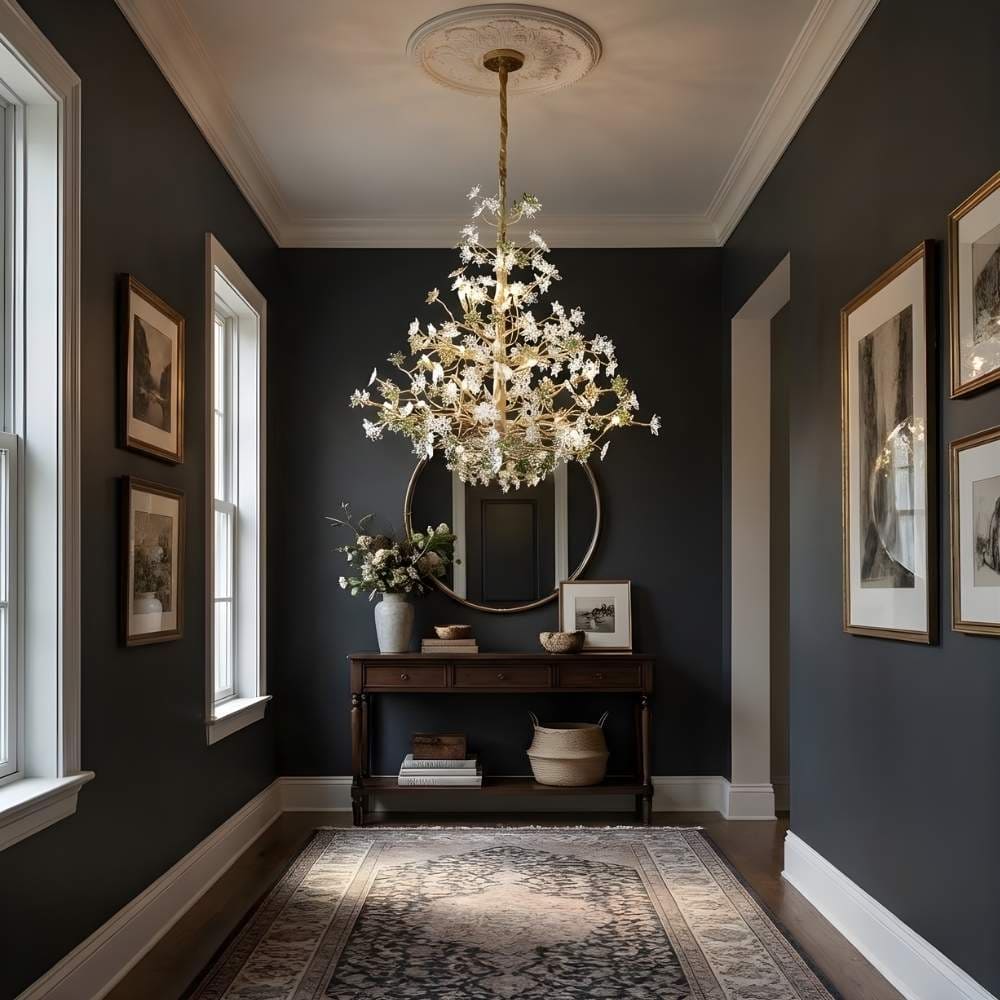 Auric Antique Vintage Brass Crystal Chandelier - Image 4