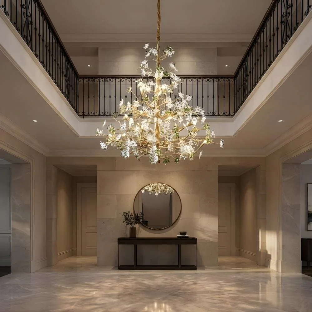 Auric Antique Vintage Brass Crystal Chandelier - Image 5