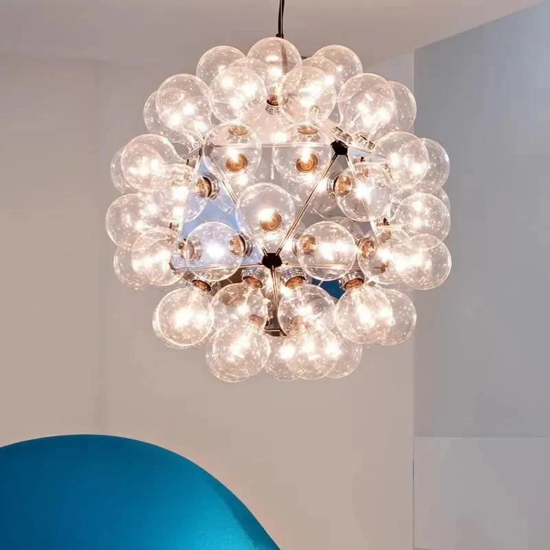 Ayli Clear Glass Bubble Pendant Light - Image 3