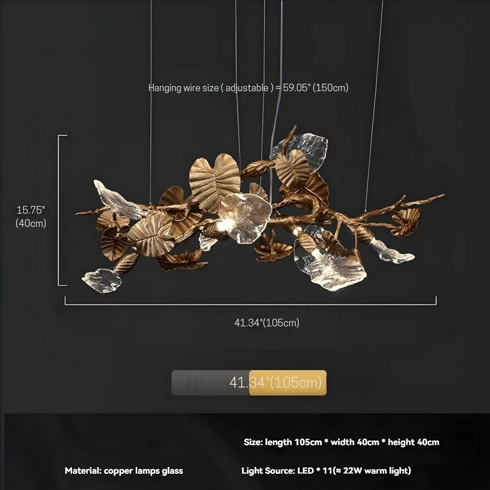 Bedya Linear Branch Chandelier - Image 12