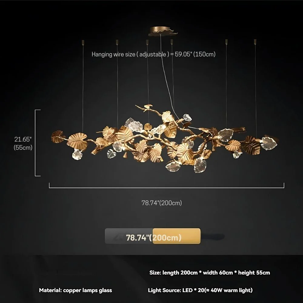 Bedya Linear Branch Chandelier - Image 16