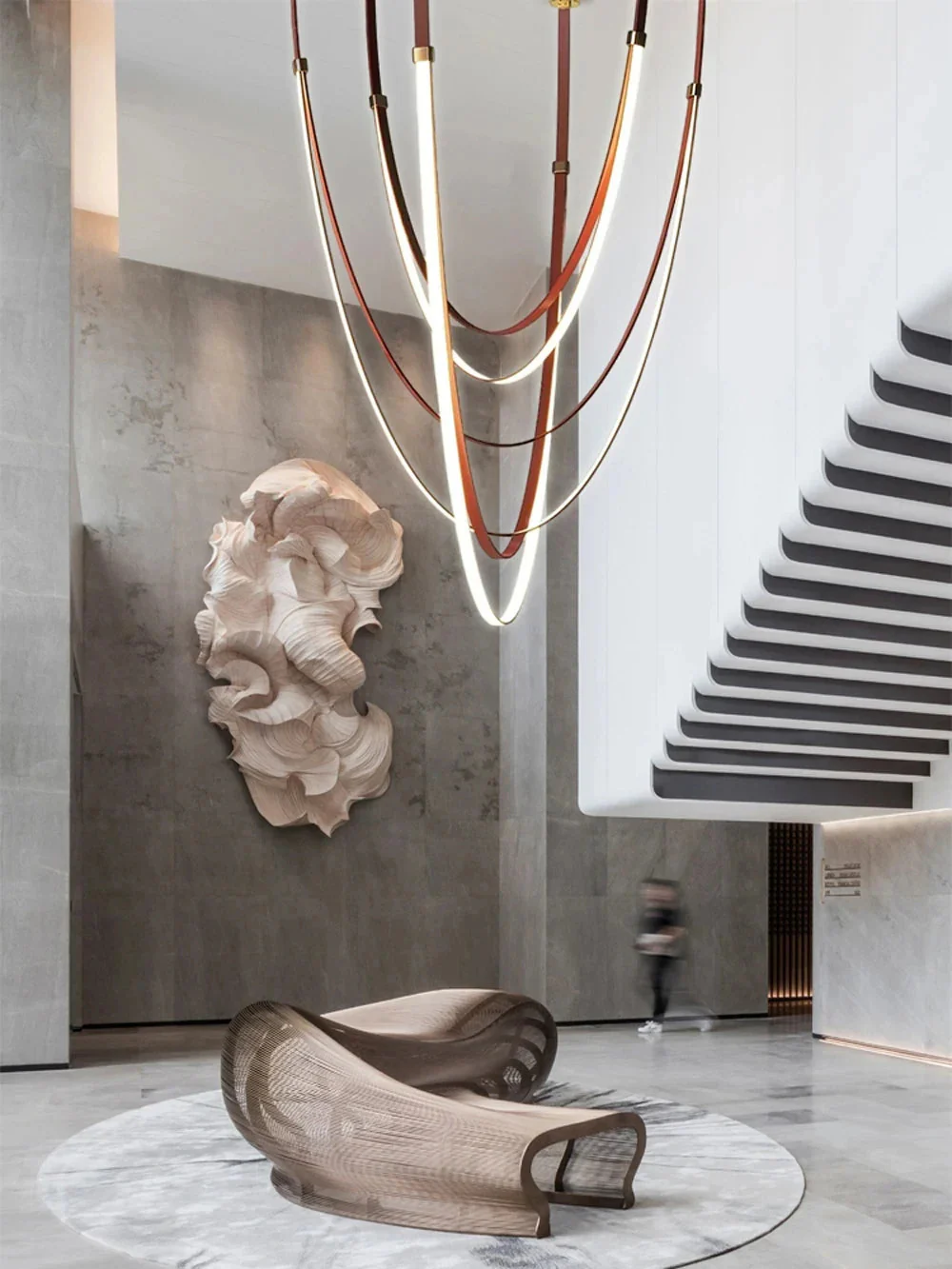 Beza Leather Belt Pendant Light - Image 3