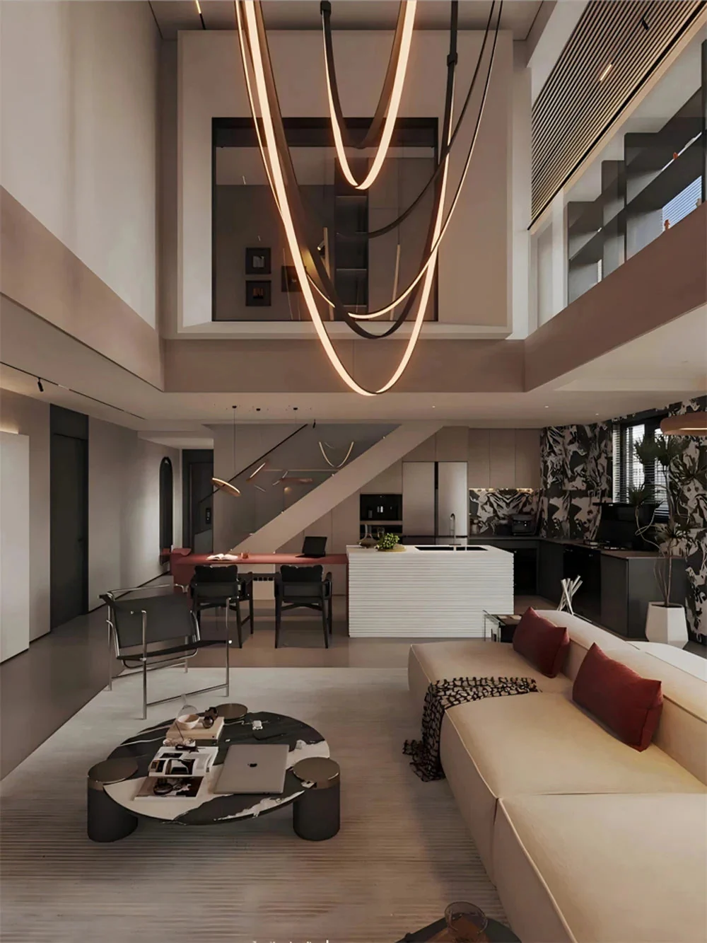 Beza Leather Belt Pendant Light - Image 4
