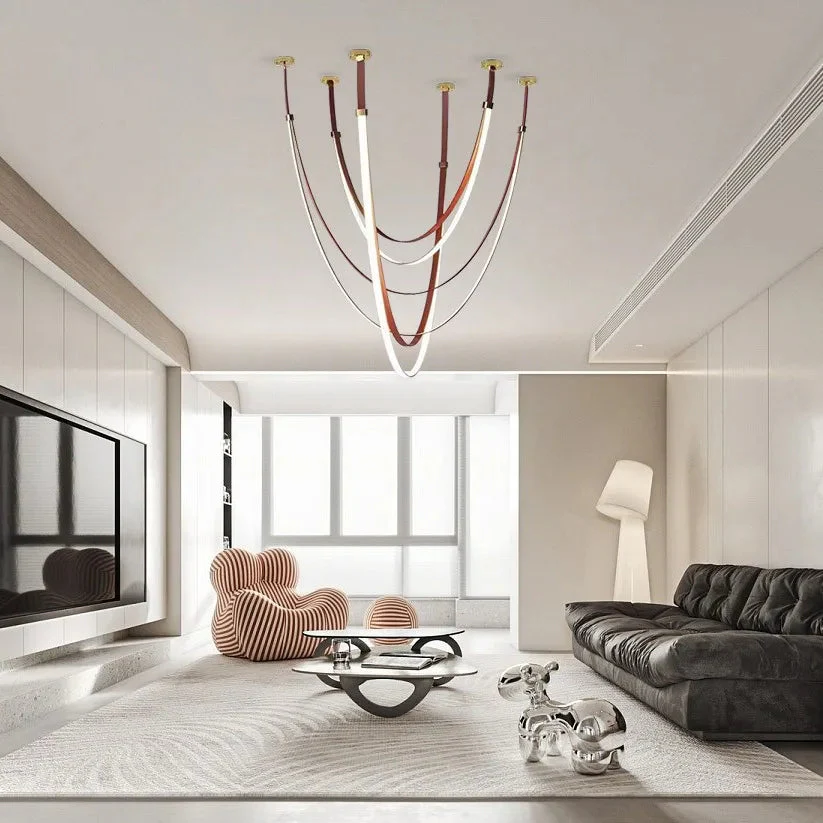 Beza Leather Belt Pendant Light - Image 5