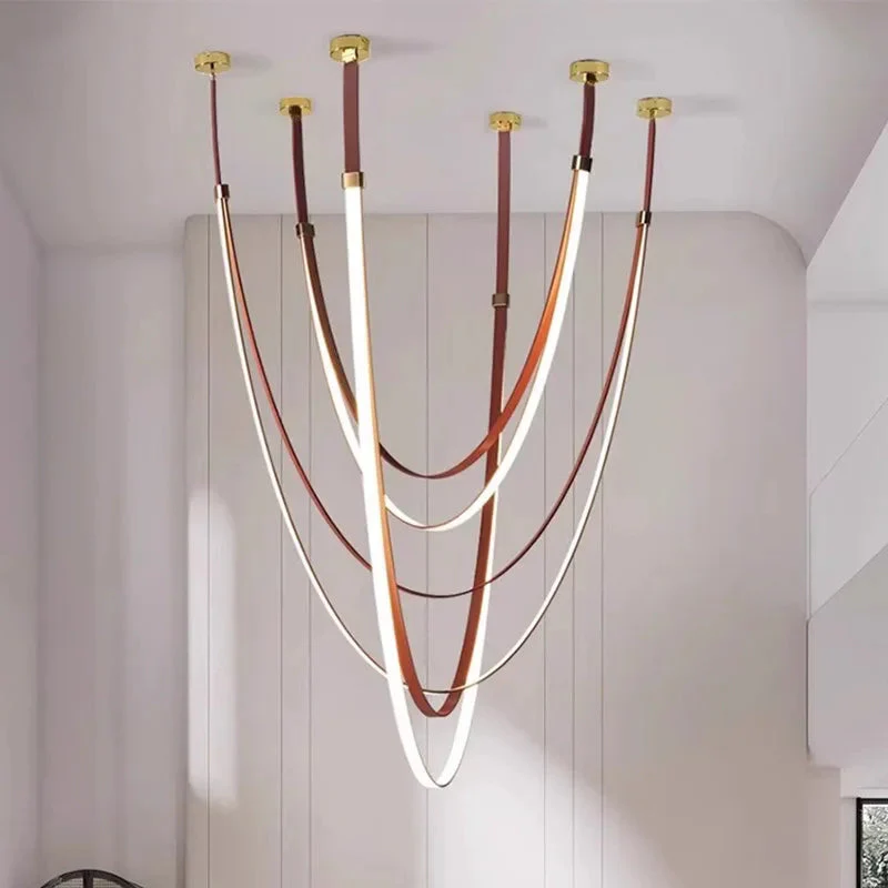Beza Leather Belt Pendant Light - Image 6