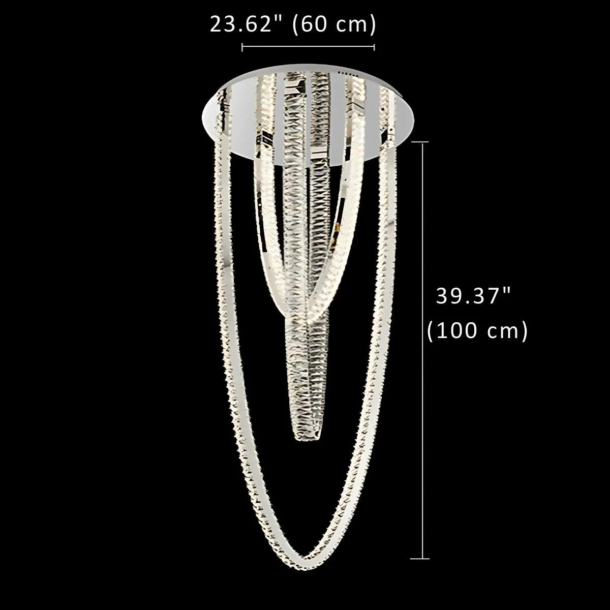 Bix Crystal Hanging Chandelier - Image 7