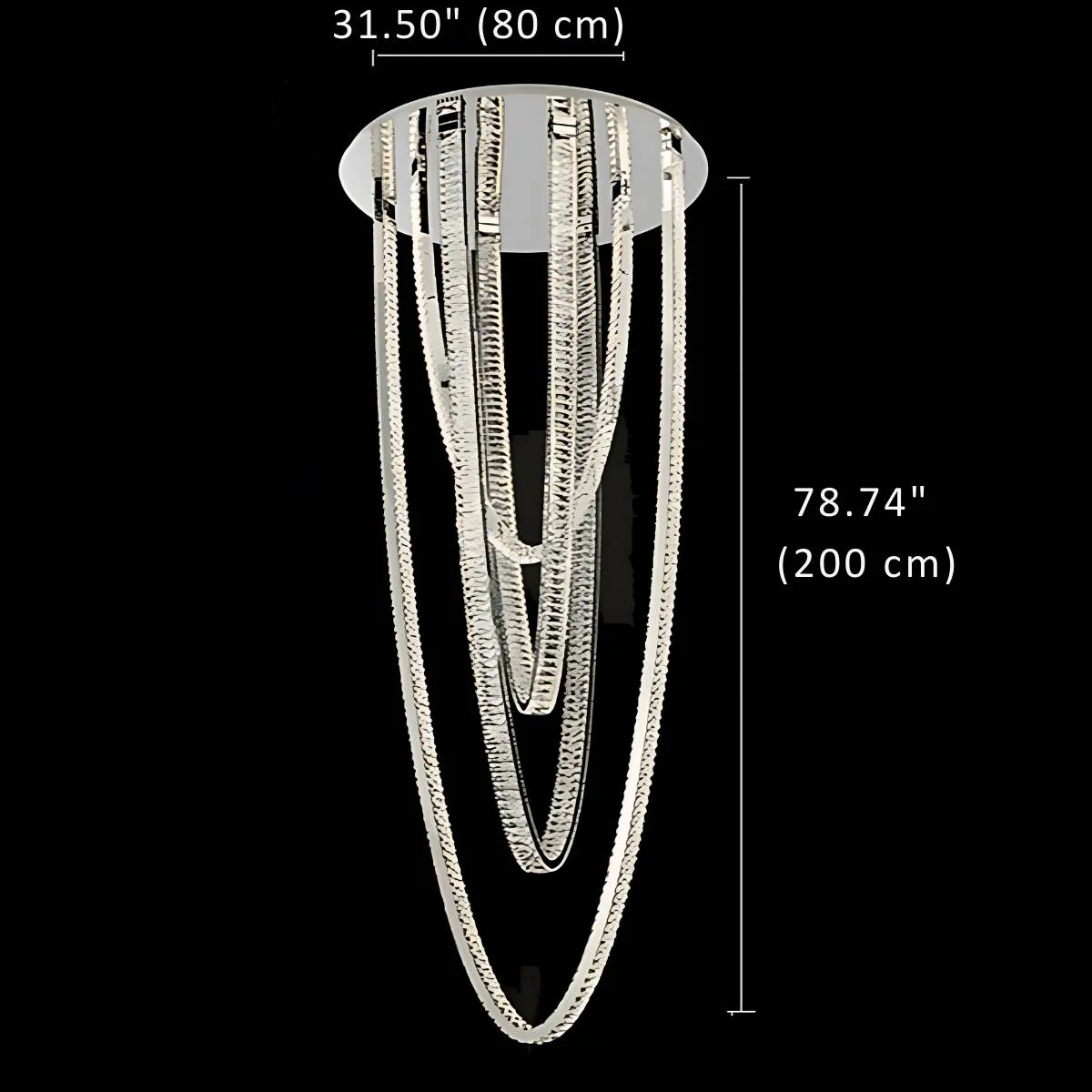 Bix Crystal Hanging Chandelier - Image 8