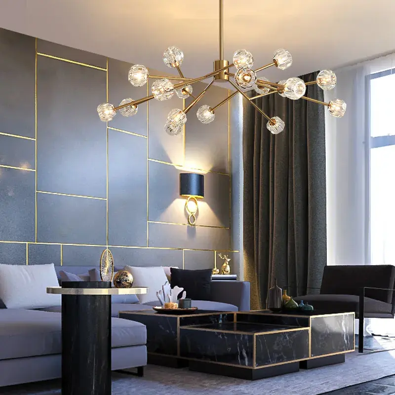 Boule De Style Cristal Chandelier - Image 3