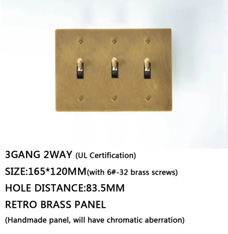 Seus Brass Toggle Light Switch - Image 15