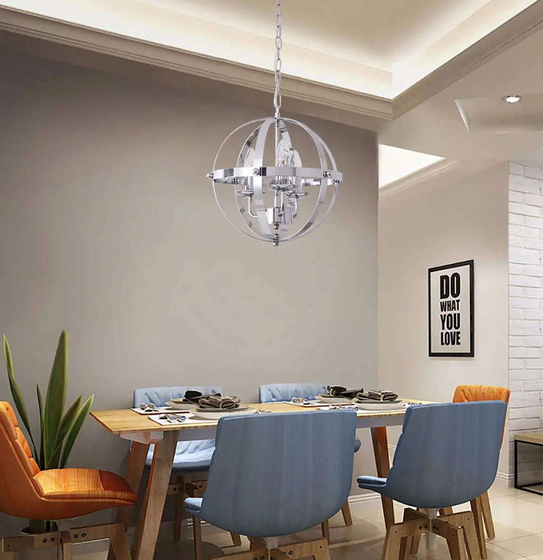 Brielle Vintage Drum Chandelier - Image 4