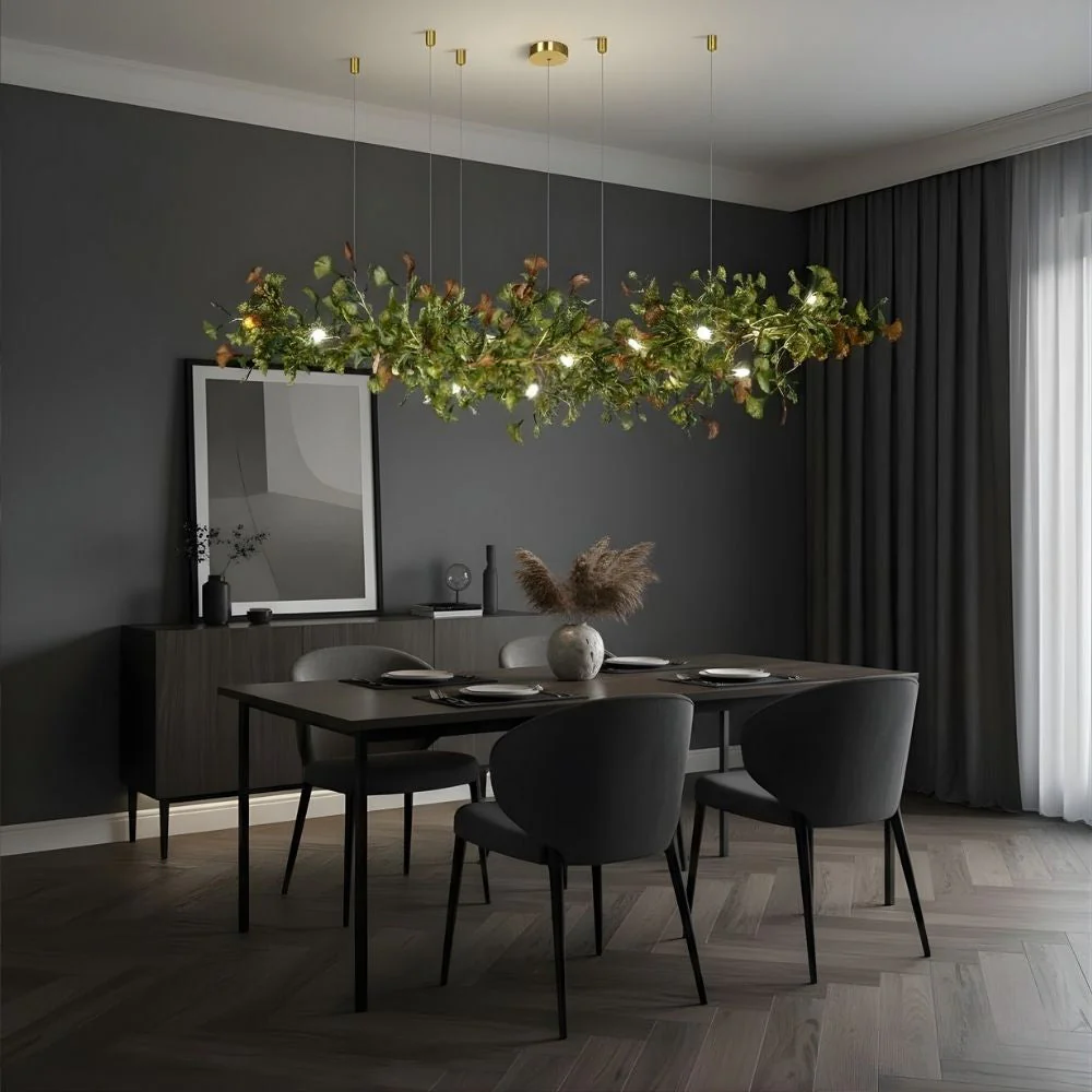 Calla Ginko Leaf Linear Chandelier - Image 4