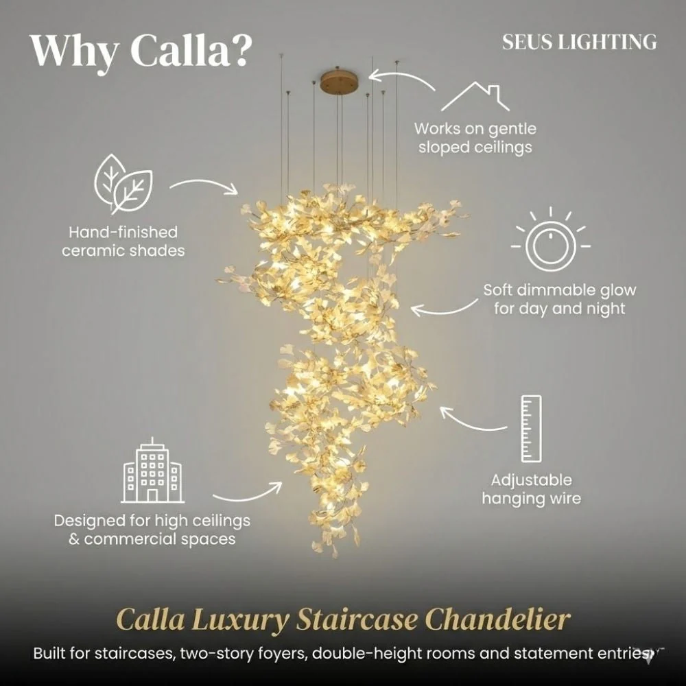 Calla Luxury Staircase Chandelier - Image 9